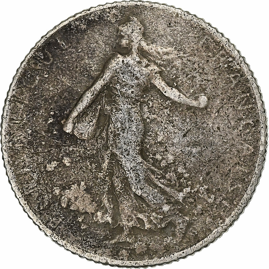 France, Franc, Semeuse, 1915, Paris, Faux d'époque, Argent, TB+, Gadoury:467
