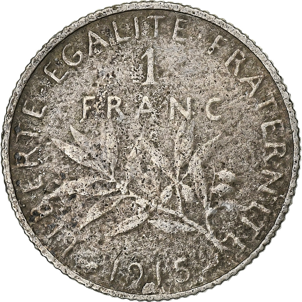France, Franc, Semeuse, 1915, Paris, Faux d'époque, Argent, TB+, Gadoury:467