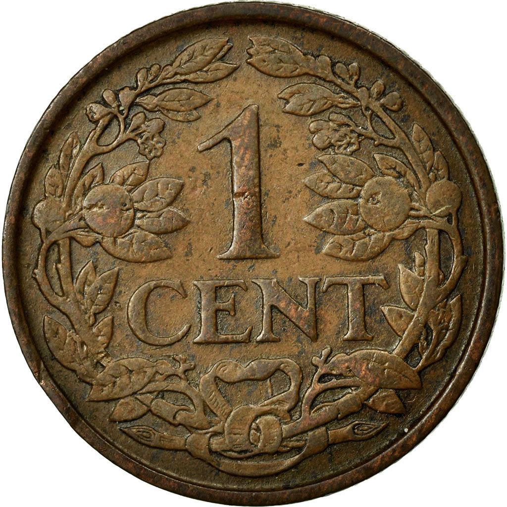 Coin, Netherlands, Wilhelmina I, Cent, 1927, AU(55-58), Bronze, KM:152