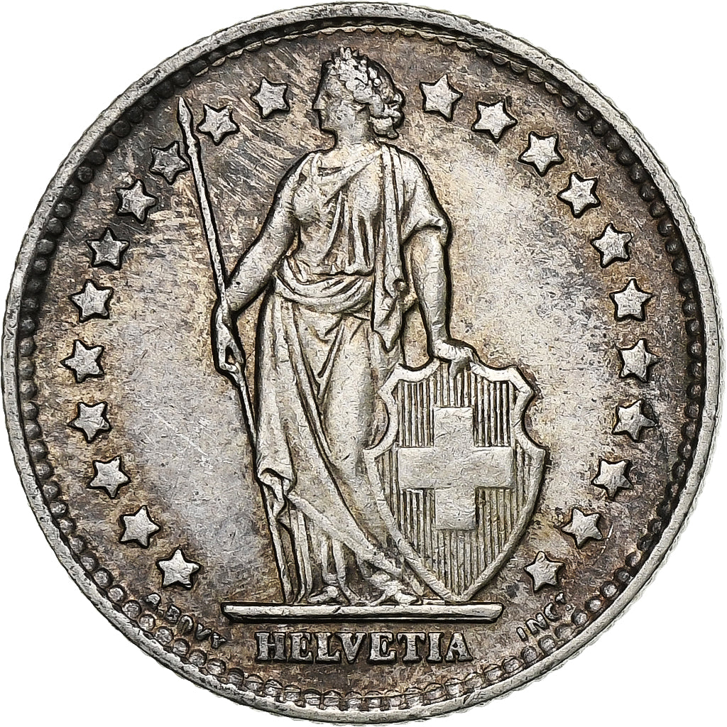Schweiz, Franc, 1959, Bern, Silber, SS, KM:24