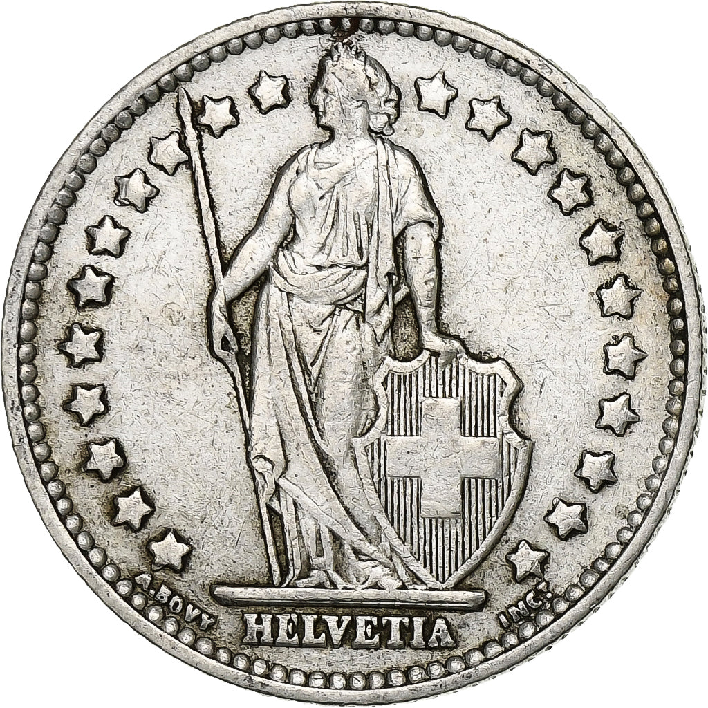 Suiza, Franc, 1953, Bern, Plata, MBC, KM:24
