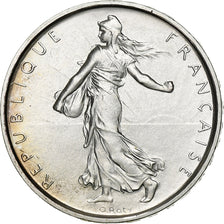 France, 5 Francs, Semeuse, 1967, Silver, MS(64), Gadoury:770, KM:926