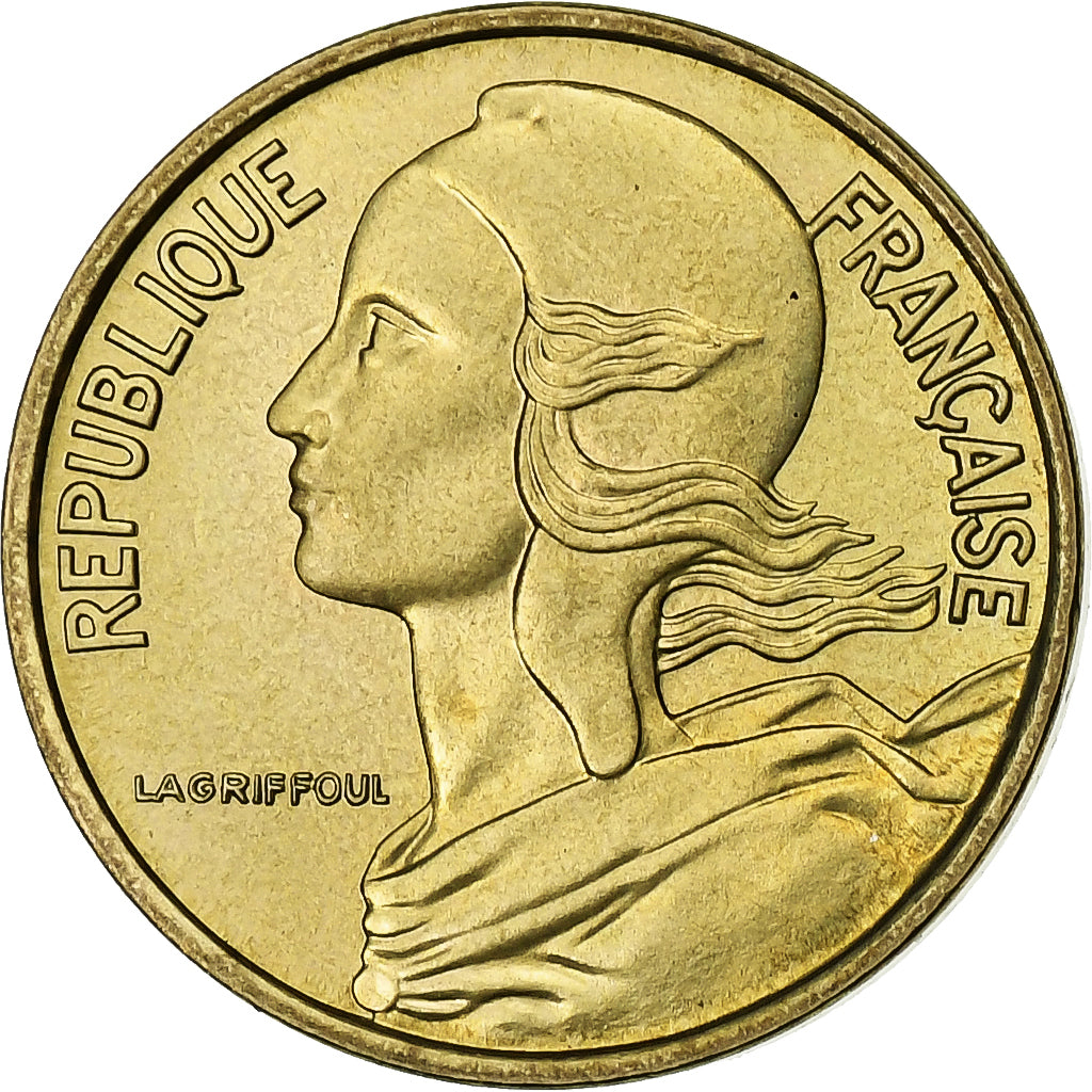 France, 5 Centimes, Marianne, 1967, Paris, série FDC, Aluminum-Bronze, MS(64)