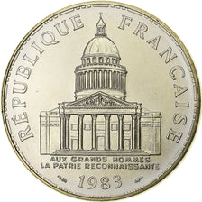 France, 100 Francs, Panthéon, 1983, Paris, série FDC, Silver, MS(65-70)