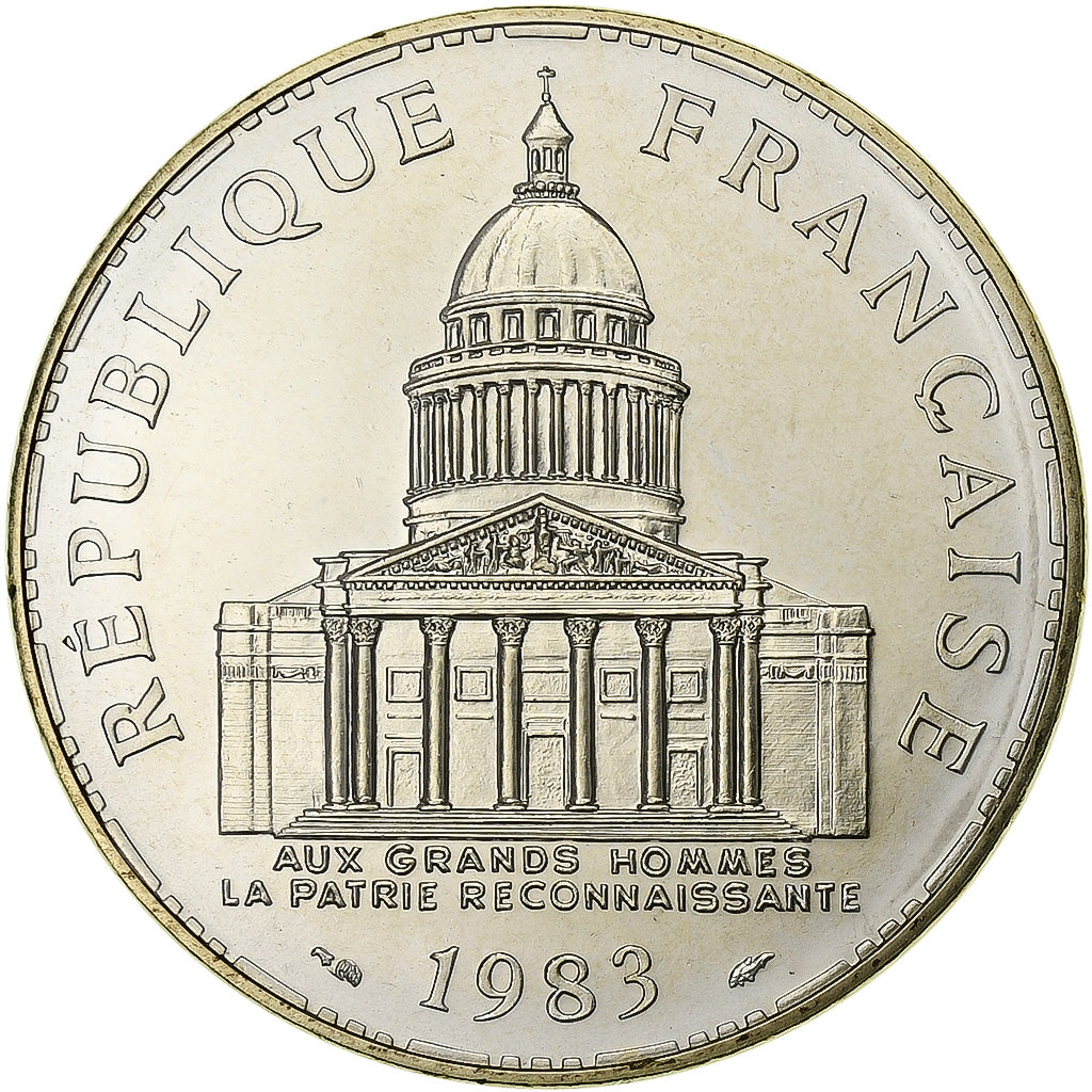 France, 100 Francs, Panthéon, 1983, Paris, série FDC, Silver, MS(65-70)