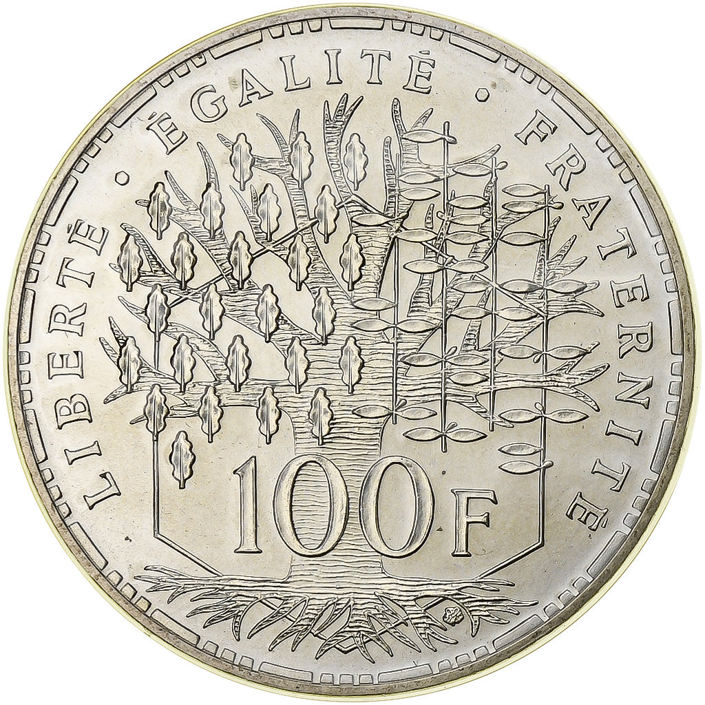 France, 100 Francs, Panthéon, 1984, Paris, série FDC, Silver, MS(65-70)