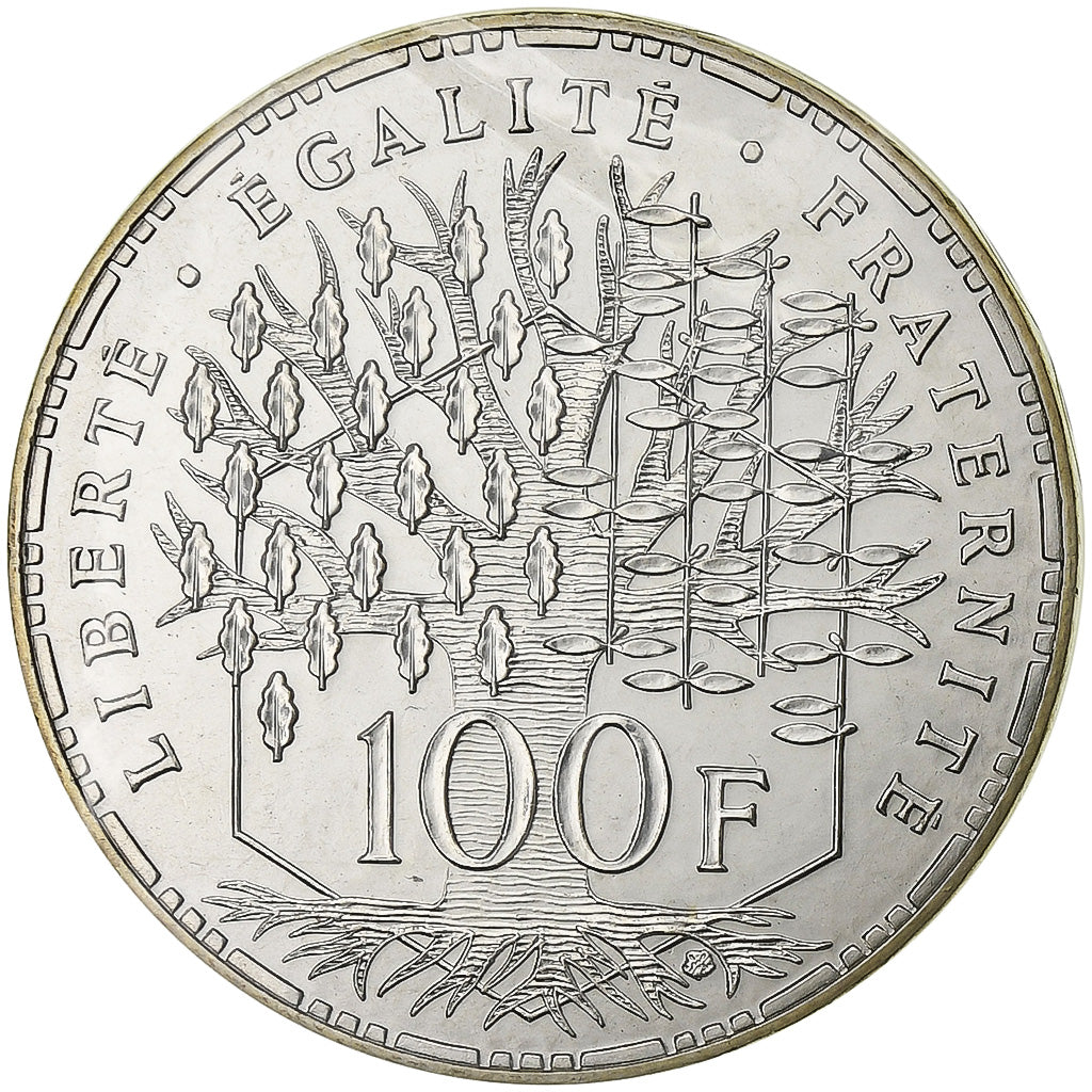 France, 100 Francs, Panthéon, 1982, Paris, série FDC, Silver, MS(65-70)