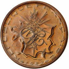 France, 10 Francs, Mathieu, Série FDC, 1982, Paris, Tranche A, Nickel-brass