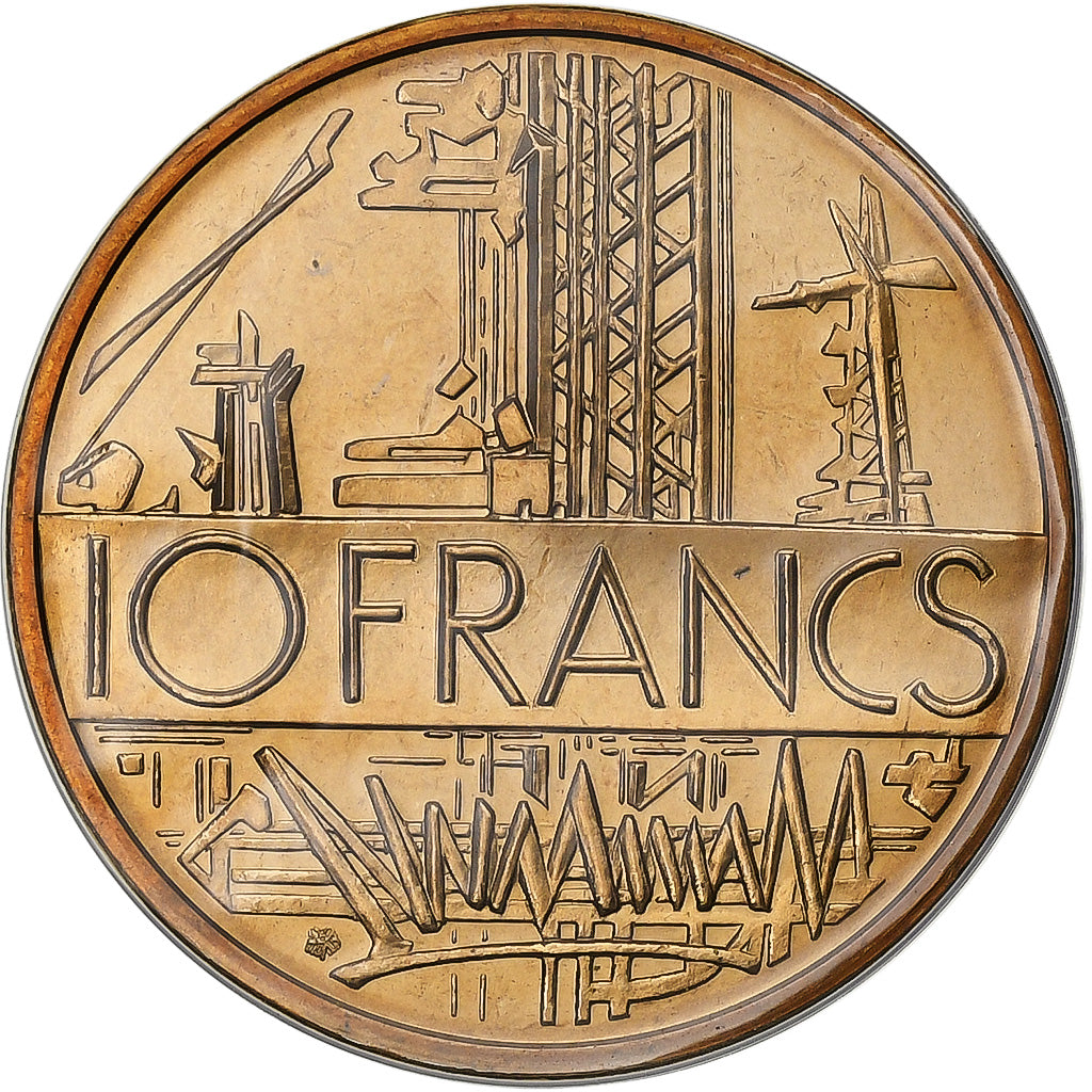 Francia, 10 Francs, Mathieu, Série FDC, 1982, Paris, Tranche A, Níquel -
