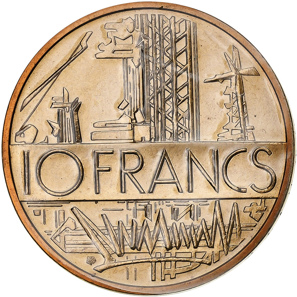 France, 10 Francs, Mathieu, Série FDC, 1981, Paris, Tranche A, Nickel-brass