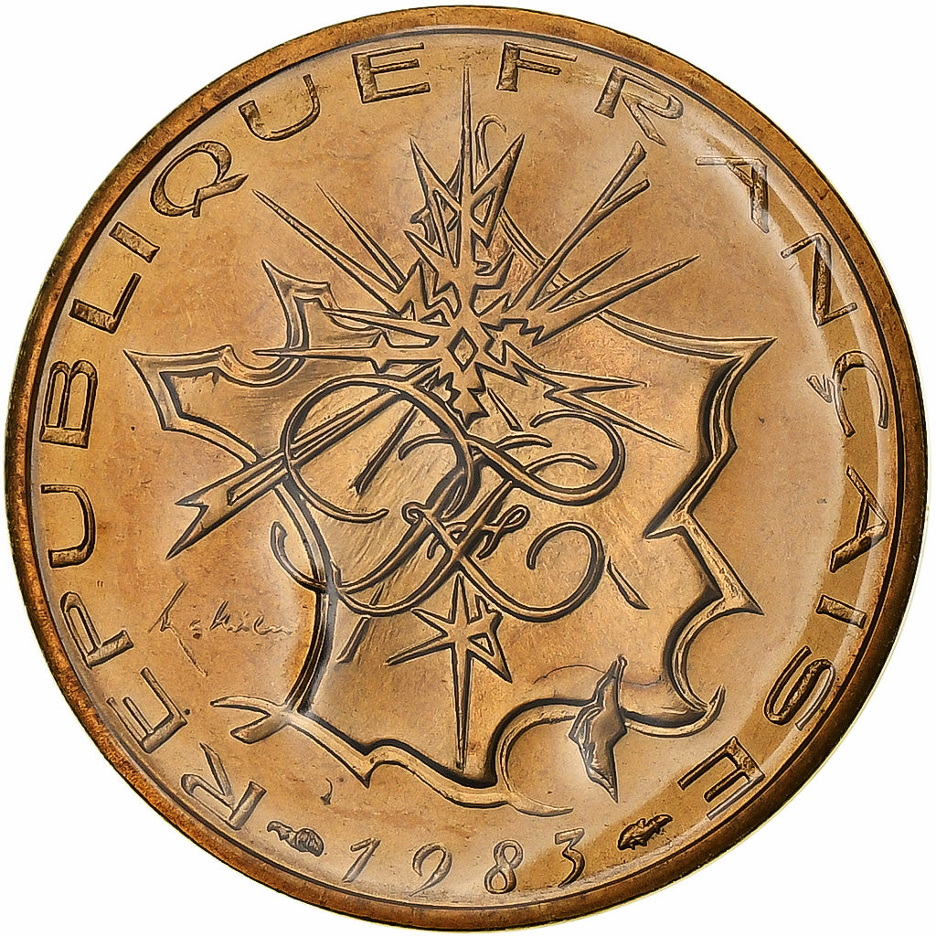 France, 10 Francs, Mathieu, 1983, Paris, série FDC, Tranche A, Nickel-brass