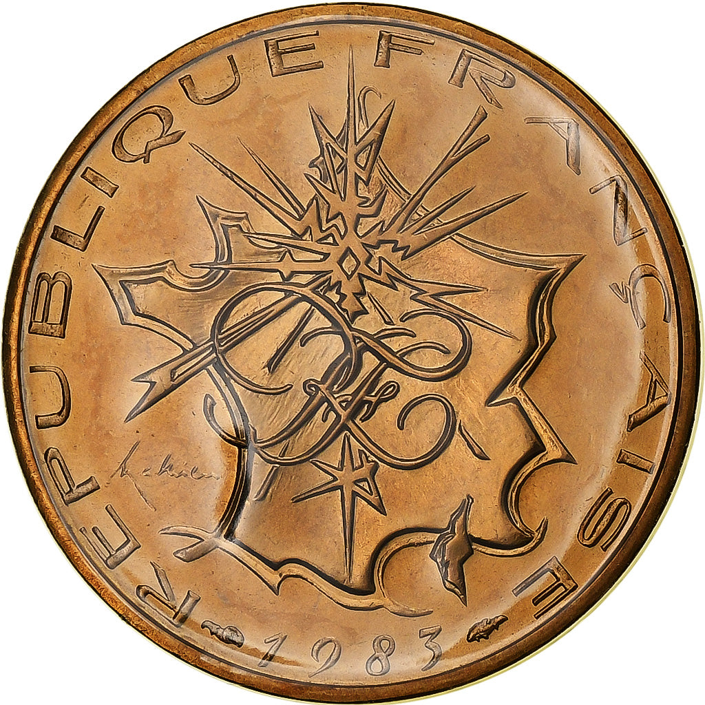 France, 10 Francs, Mathieu, 1983, Paris, série FDC, Tranche A, Nickel-brass
