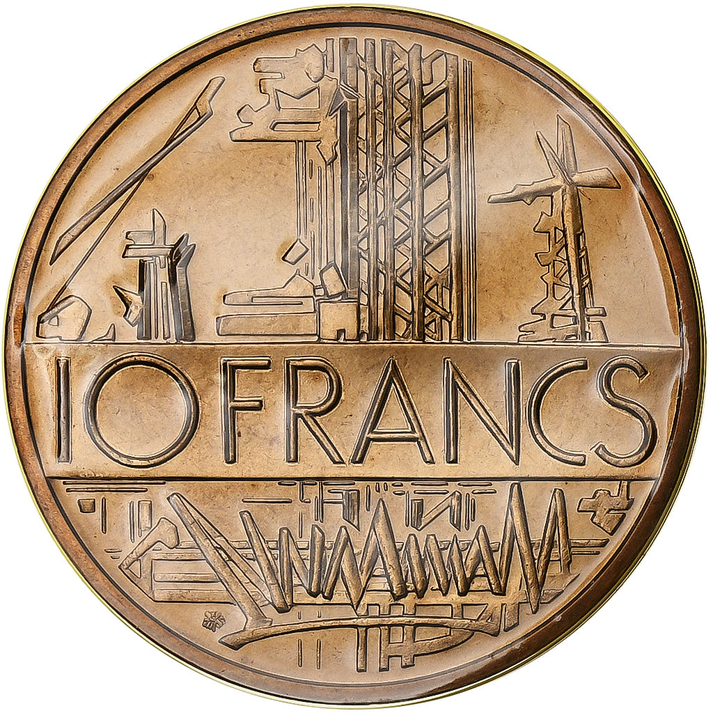 France, 10 Francs, Mathieu, 1983, Paris, série FDC, Tranche A, Nickel-brass
