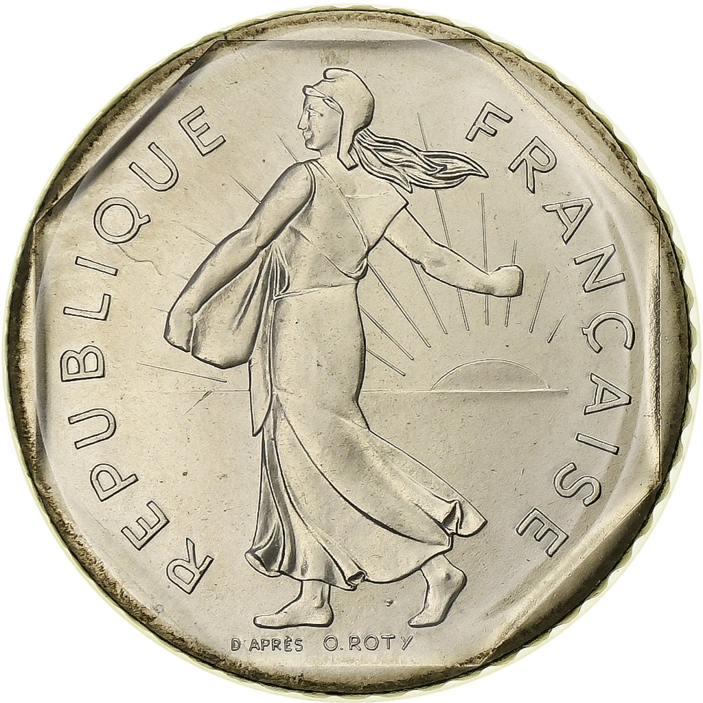 Francia, 2 Francs, Semeuse, 1984, Paris, série FDC, Nichel, FDC, Gadoury:547