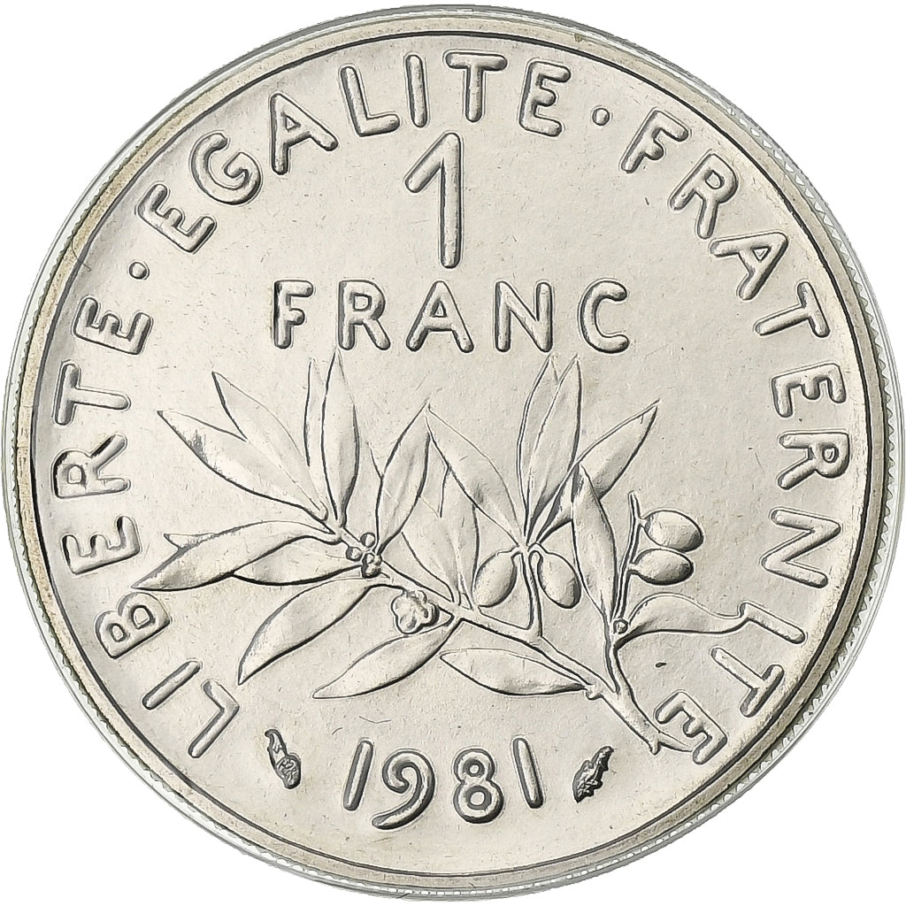 Frankreich, Franc, Semeuse, 1981, Paris, série FDC, Nickel, STGL, Gadoury:474