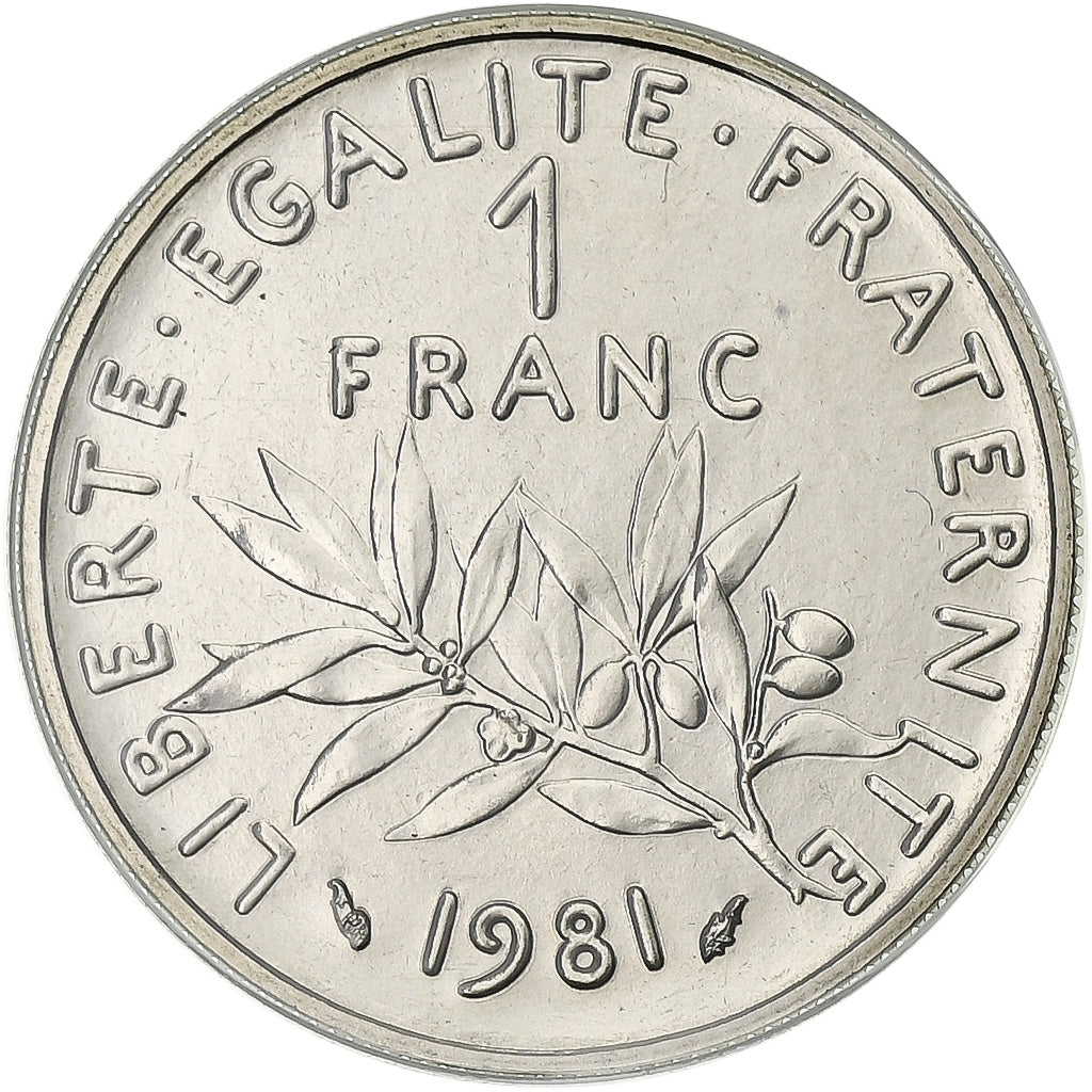 Frankreich, Franc, Semeuse, 1981, Paris, série FDC, Nickel, STGL, Gadoury:474