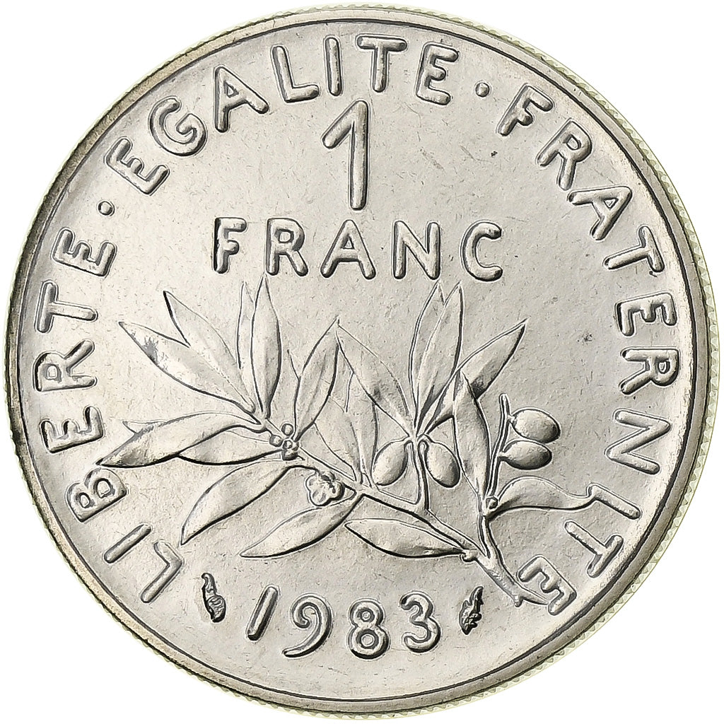 Frankreich, Franc, Semeuse, 1983, Paris, série FDC, Nickel, STGL, Gadoury:474