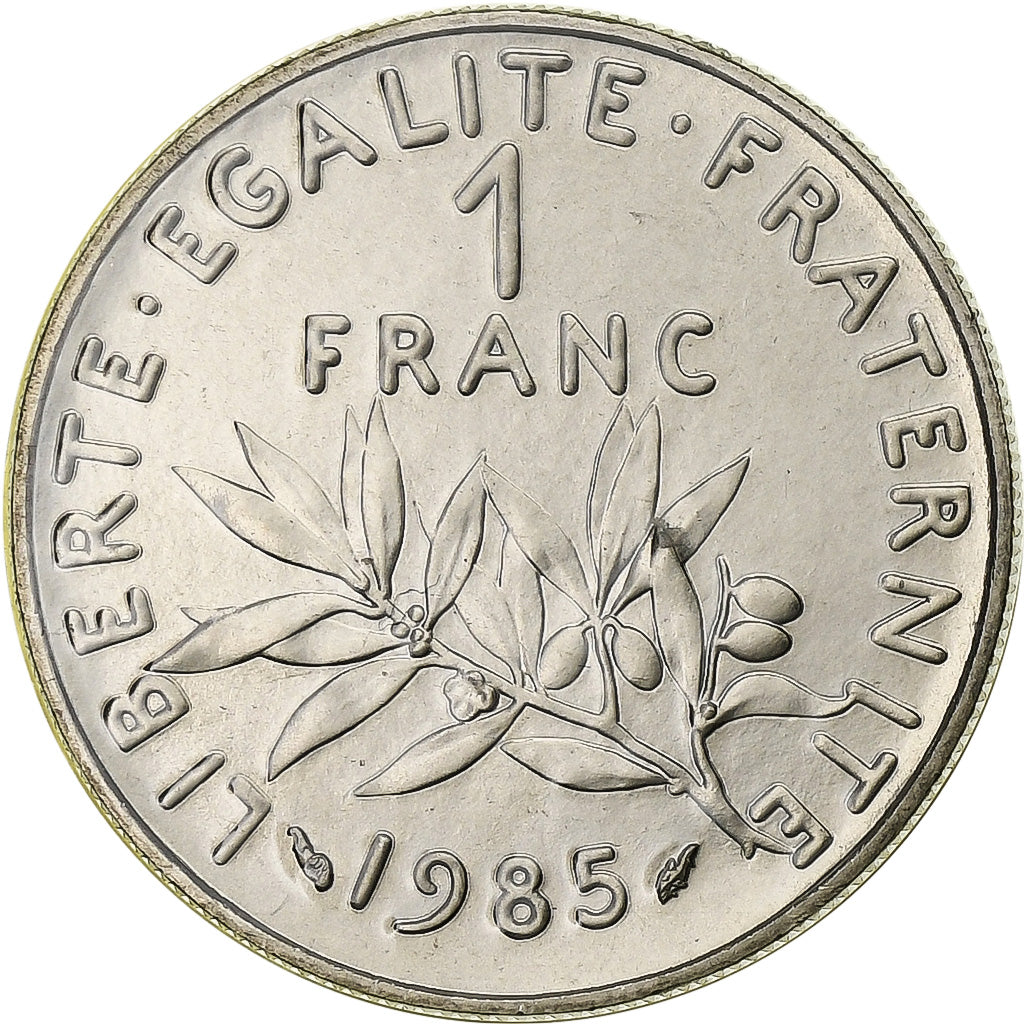 Frankrijk, Franc, Semeuse, 1985, Paris, série FDC, Nickel, FDC, Gadoury:474
