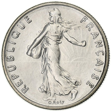 France, 1/2 Franc, Semeuse, 1981, Paris, série FDC, Nickel, MS(65-70)