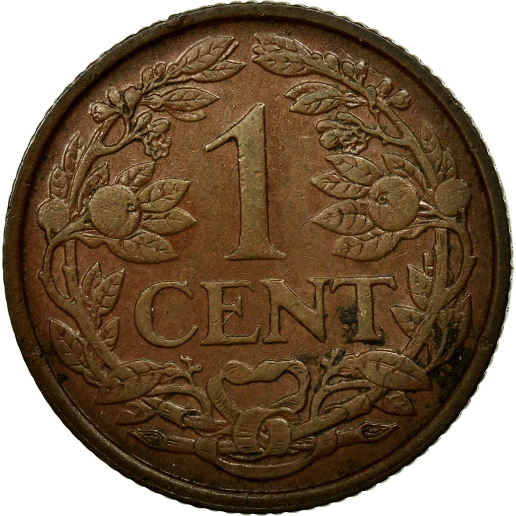 Coin, Netherlands, Wilhelmina I, Cent, 1939, AU(55-58), Bronze, KM:152