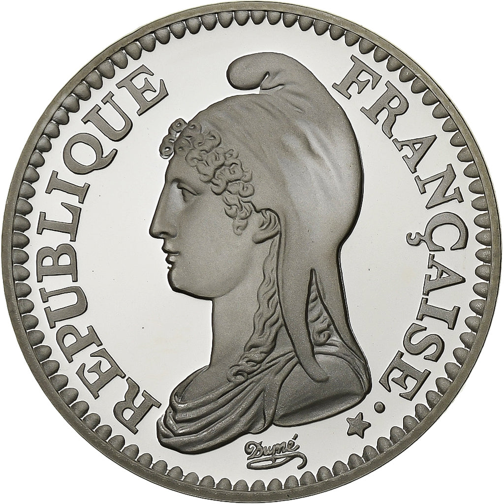 France, Franc, République, 1992, Paris, BE, Silver, MS(65-70), Gadoury:479