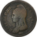 França, Decime, Dupré, AN 5, Lille, Bronze, VF(20-25), KM:644.11