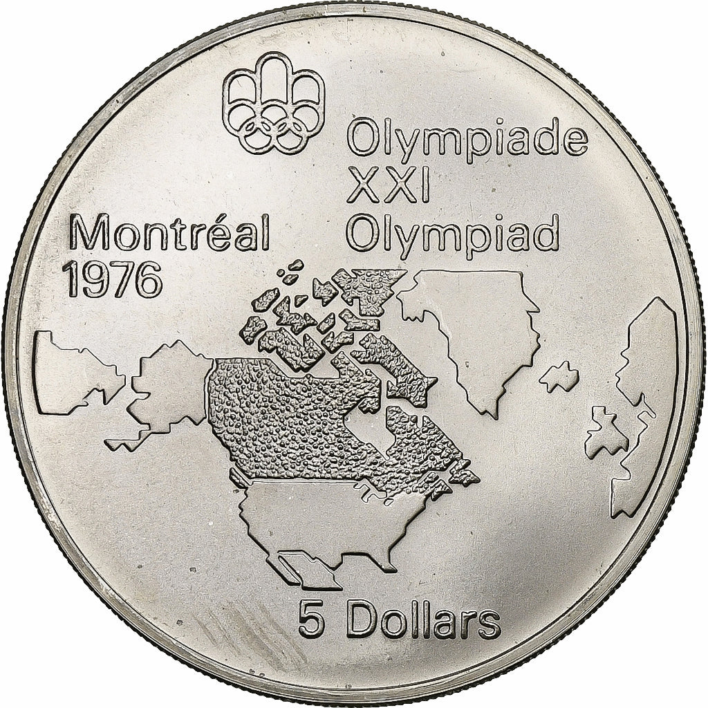 Canada, Elizabeth II, 5 Dollars, 1973, Royal Canadian Mint, Zilver, FDC, KM:85