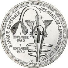 West African States, 500 Francs, 1972, FDC, Silver, MS(65-70), KM:7