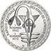 West African States, 500 Francs, 1972, FDC, Silver, MS(65-70), KM:7