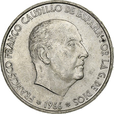 Spain, Caudillo and regent, 100 Pesetas, 1966 (67), Silver, AU(55-58), KM:797