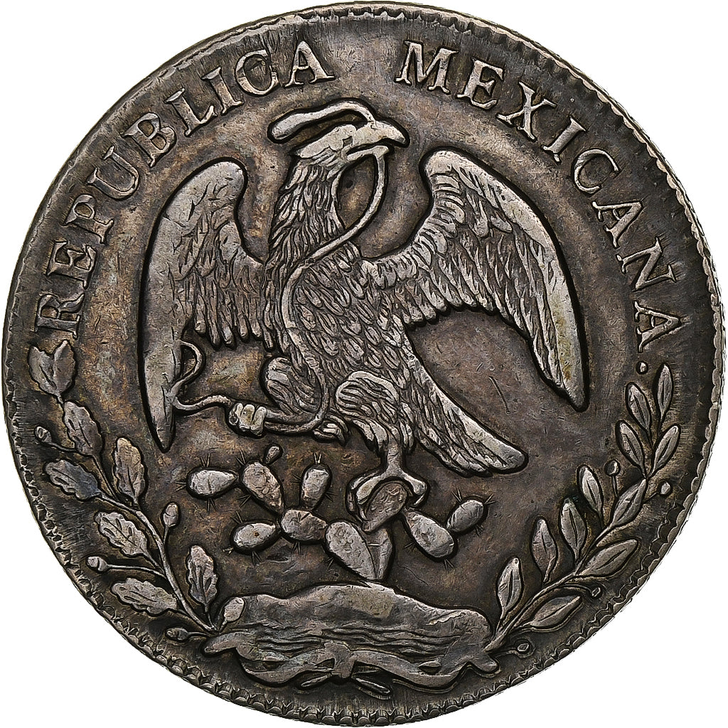Mexico, 8 Reales, 1874, Mexico City, Silver, AU(50-53)