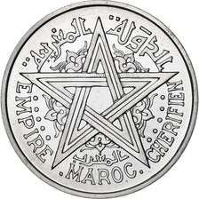 Morocco, Mohammed V, 2 Francs, 1951, Paris, Aluminum, MS(65-70), KM:47