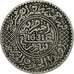 Morocco, Yusuf, 1/2 Rial, 5 Dirhams, 1912, bi-Bariz, Silver, VF(30-35)