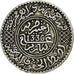 Morocco, Yusuf, 1/2 Rial, 5 Dirhams, 1917, bi-Bariz, Silver, EF(40-45), KM:32