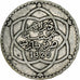 Morocco, 'Abd al-Hafiz, 1/2 Rial, 5 Dirhams, 1911/AH1329, bi-Bariz, Silver