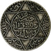 Morocco, 'Abd al-Aziz, 1/2 Rial, 5 Dirhams, 1902, London, Silver, VF(20-25)