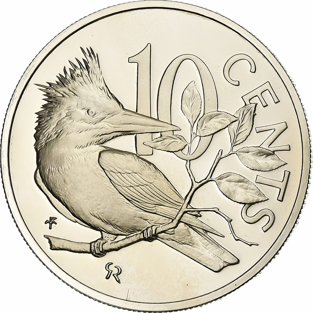 Coin, BRITISH VIRGIN ISLANDS, Elizabeth II, 10 Cents, 1973, Franklin Mint