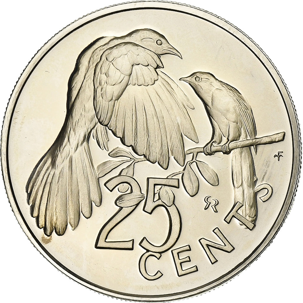 Münze, BRITISH VIRGIN ISLANDS, Elizabeth II, 25 Cents, 1973, Franklin Mint
