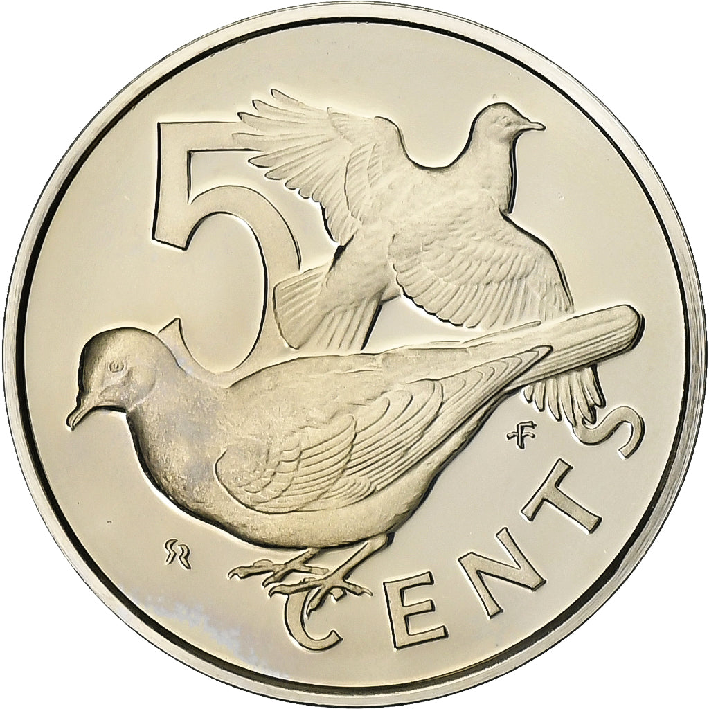 Münze, BRITISH VIRGIN ISLANDS, Elizabeth II, 5 Cents, 1973, Franklin Mint