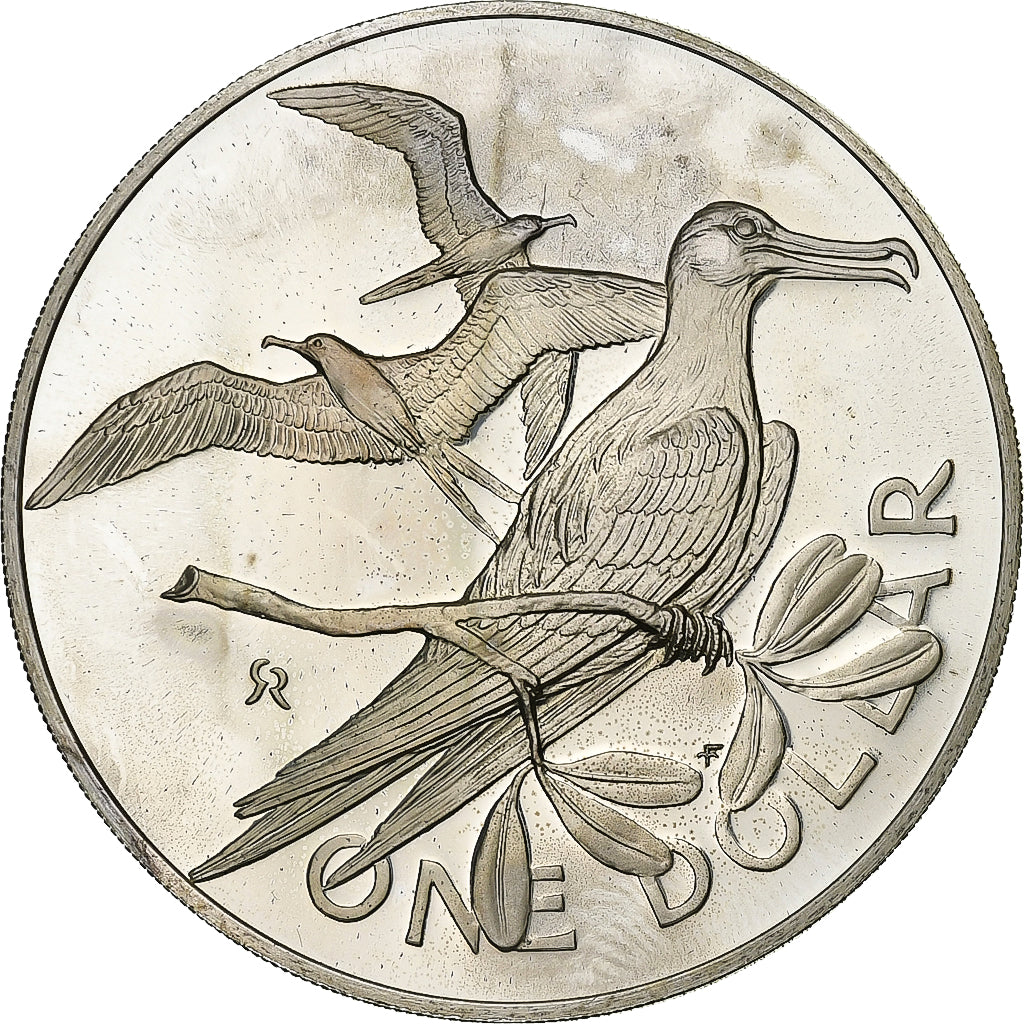 BRITISH VIRGIN ISLANDS, Elizabeth II, Dollar, 1973, Franklin Mint, Silber, STGL