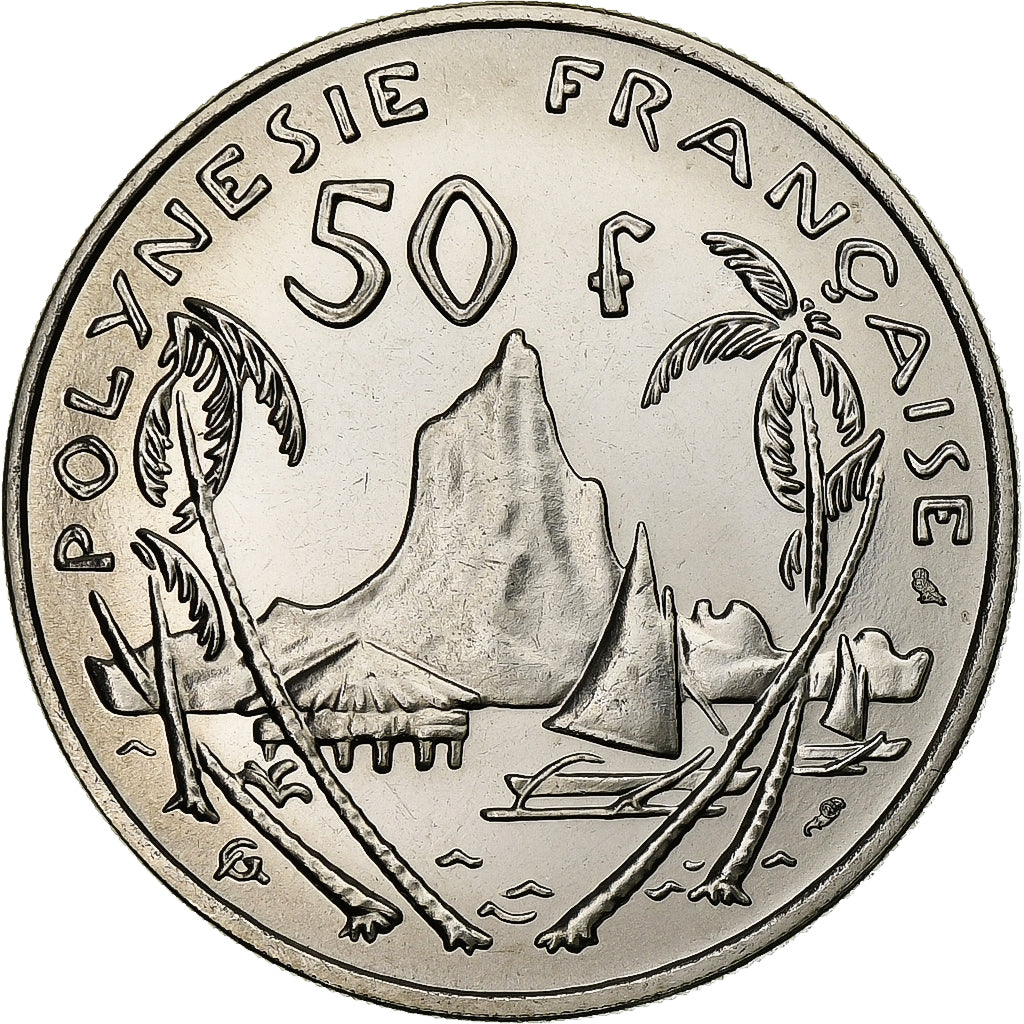 Polynésie française, 50 Francs, 1967, Paris, Nickel, FDC, KM:7