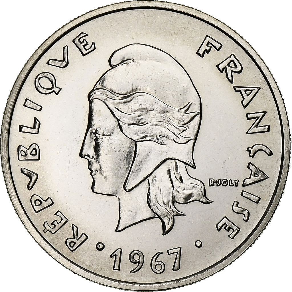 Polinesia francese, 20 Francs, 1967, Paris, Nichel, FDC, KM:6