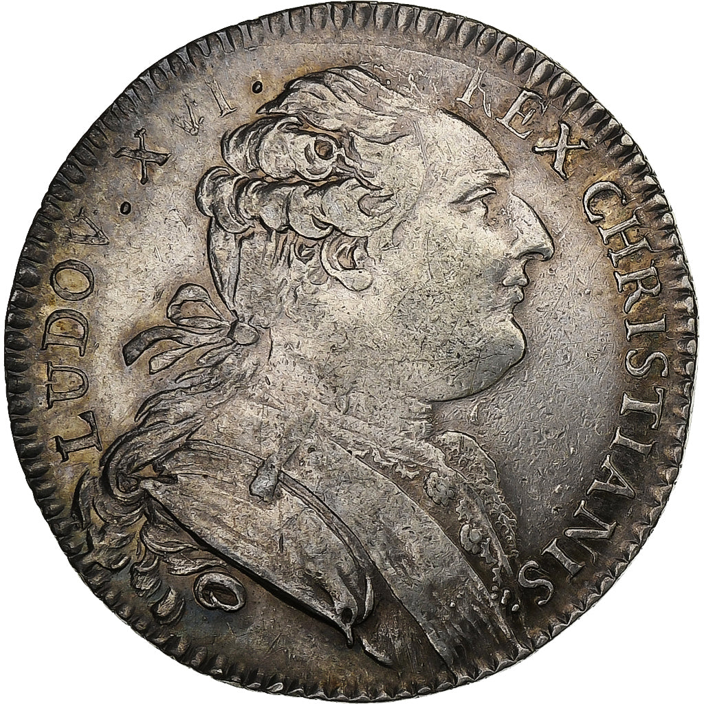 Francia, ficha, Louis XVI, États de Bretagne, Rennes, 1786, Argento, Duvivier