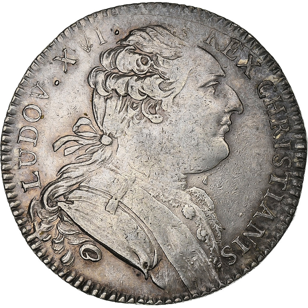 Francia, ficha, Louis XVI, États de Bretagne, Rennes, 1786, Argento, Duvivier