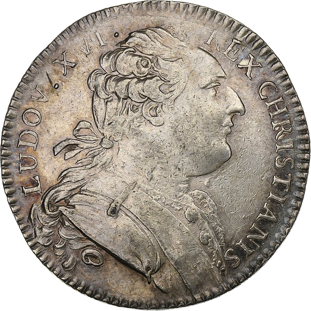 Francia, ficha, Louis XVI, États de Bretagne, Rennes, 1786, Argento, Duvivier