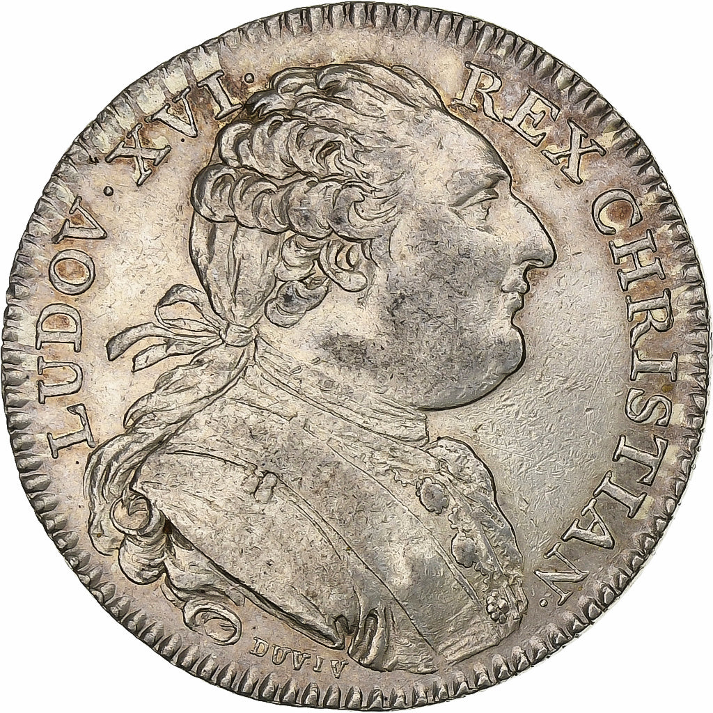 Francja, Token, Ludwik XVI, États de Bretagne, Rennes, 1786, Srebro, Duvivier