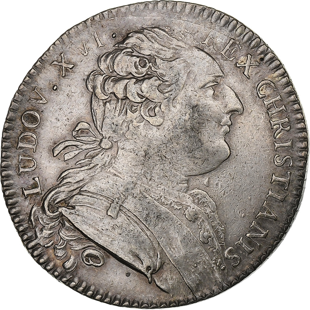 Francia, ficha, Louis XVI, États de Bretagne, Rennes, 1786, Argento, Duvivier