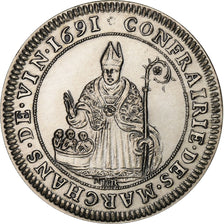 France, Token, Confrérie des Marchands de Vin, Silver, Restrike, MS(65-70)