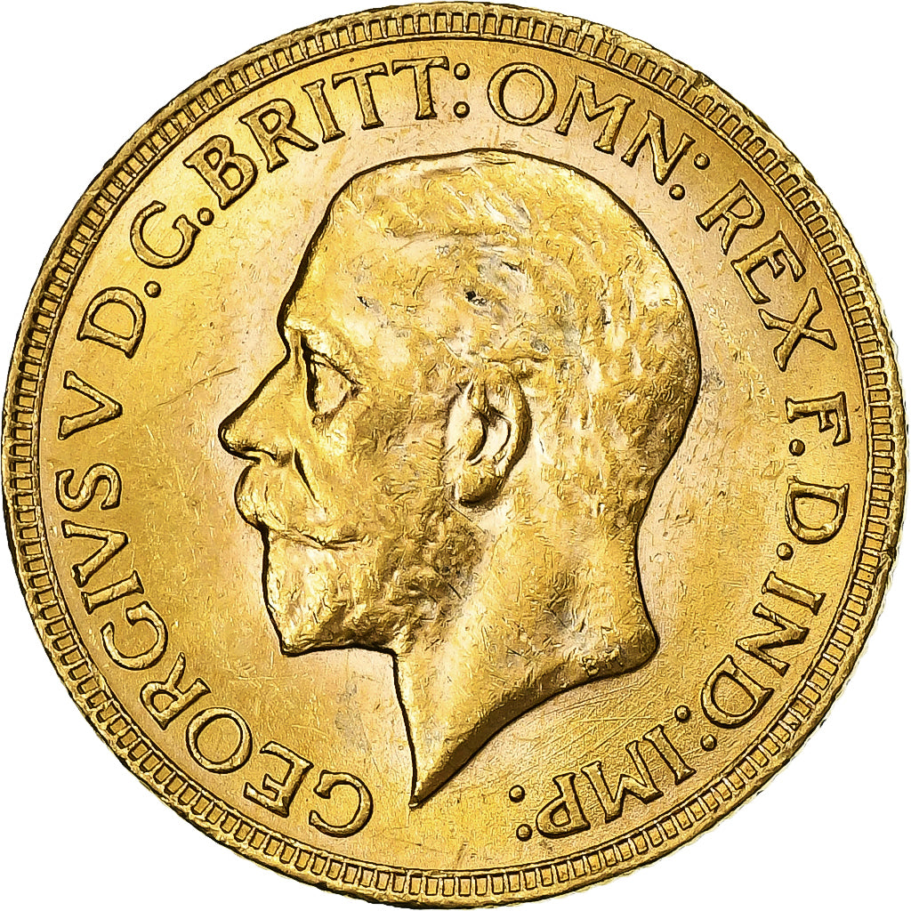 South Africa, George V, Sovereign, 1931, Pretoria, Gold, MS(63), KM:32