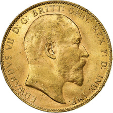 Australia, Edward VII, Sovereign, 1906, Perth, Gold, MS62, KM:15